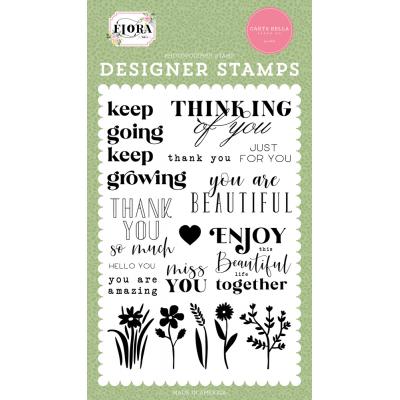 Carta Bella Flora No. 4 Clear Stamps - Keep Going